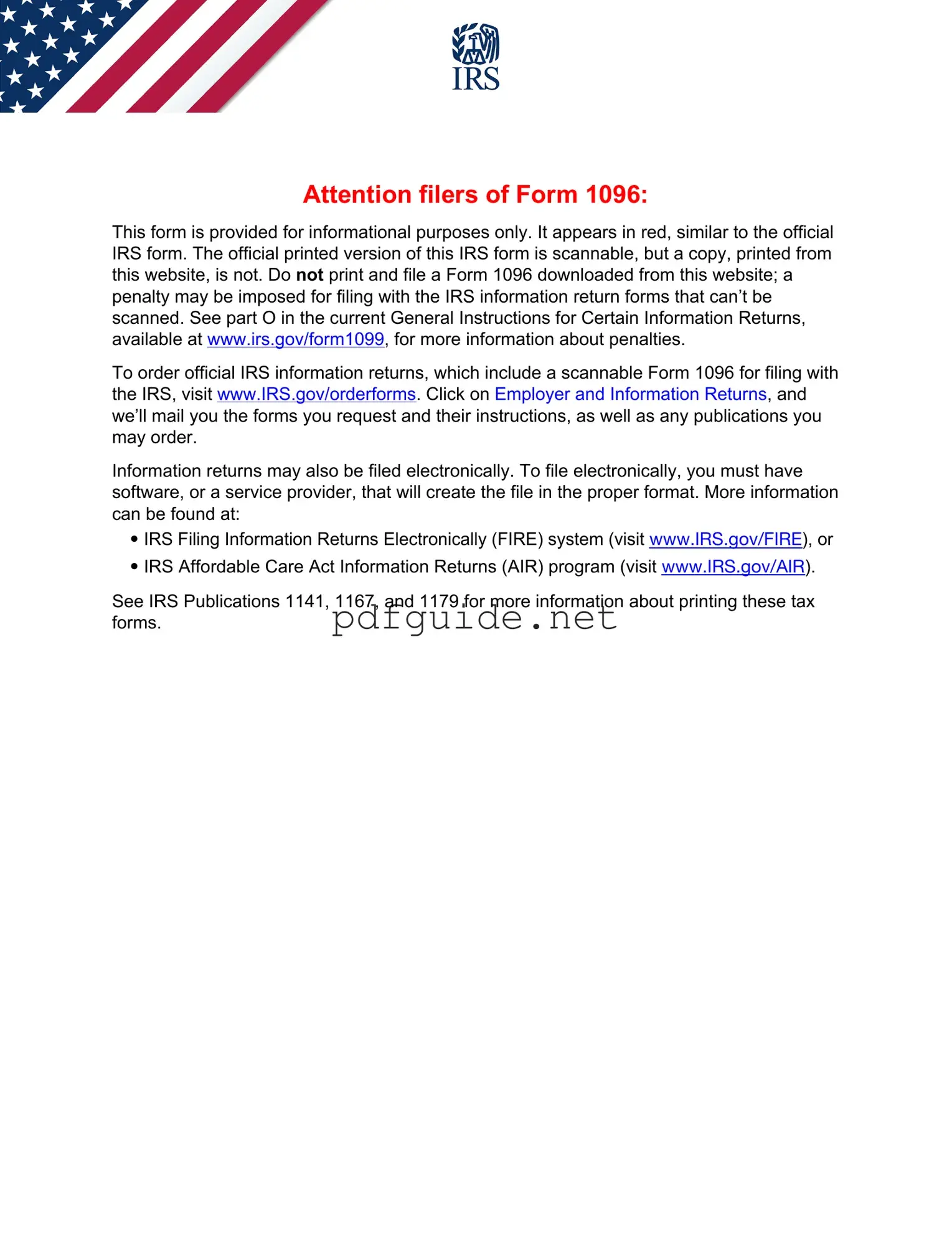Fill Out a Valid IRS 1096 Form
