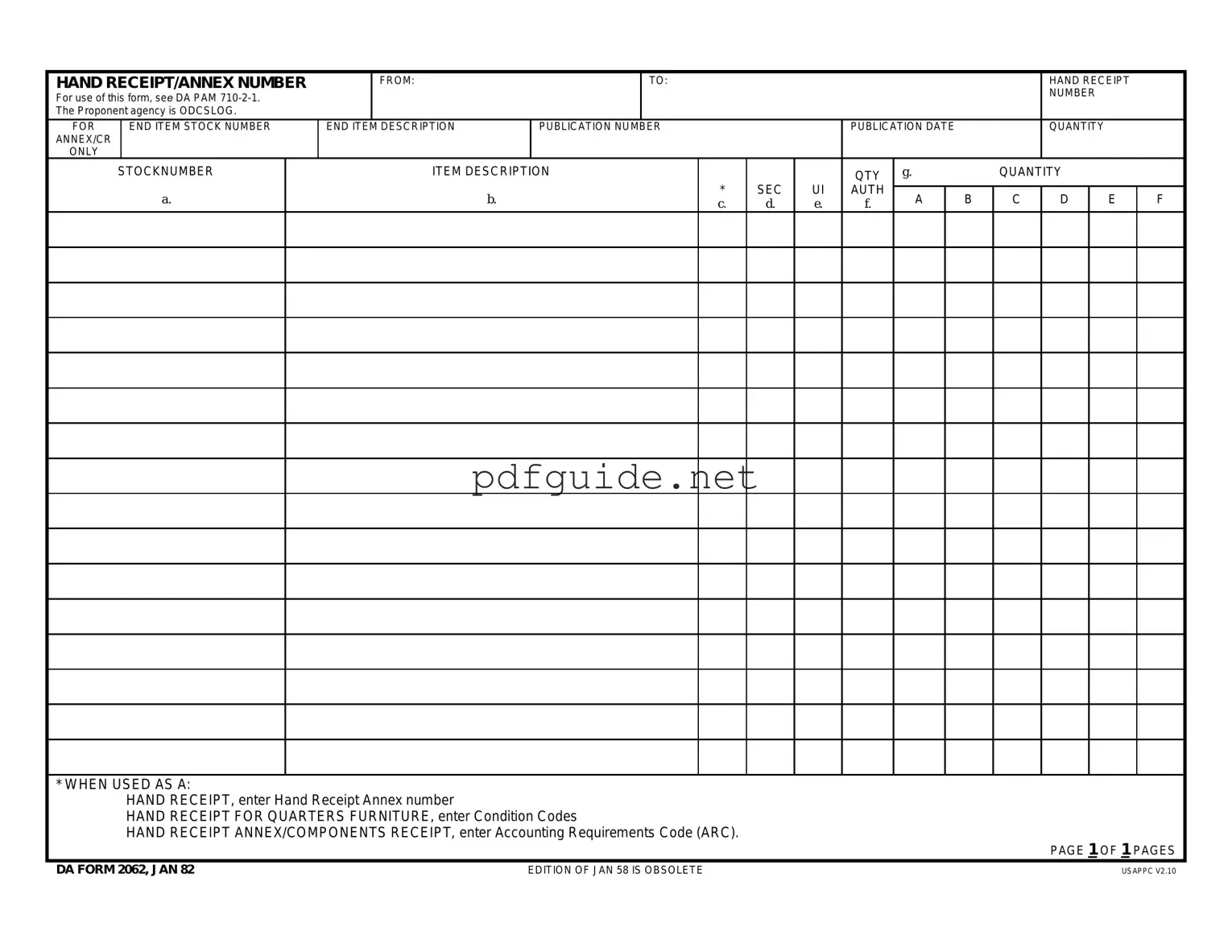 Fill Out a Valid Da Form
