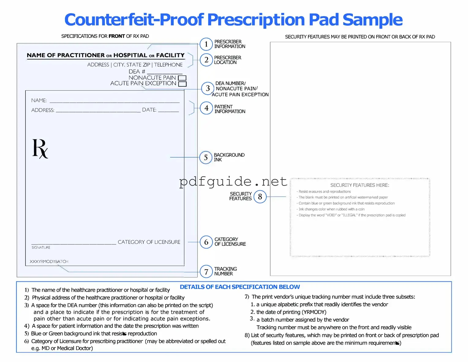Fill Out a Valid Prescription Pad Form