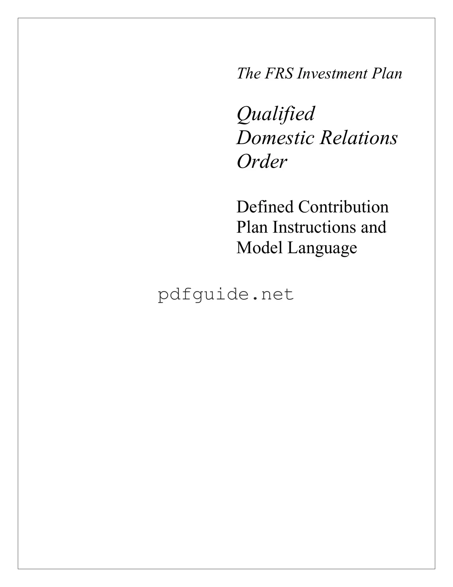 Fill Out a Valid Qdro Form