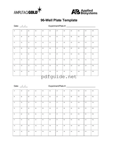 Fill Out a Valid 96 Well Form