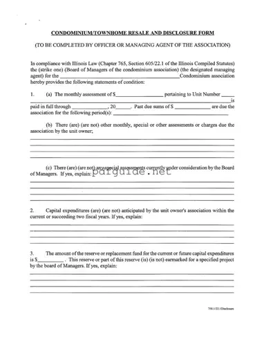 Fill Out a Valid Act 221 Disclosure Form