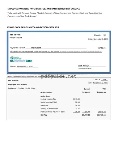 Fill Out a Valid Payroll Check Form