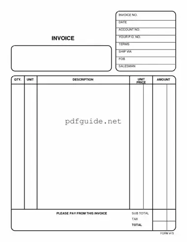 Fill Out a Valid Free And Invoice Pdf Form