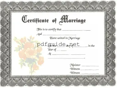 Fill Out a Valid Marriage Certificate Form