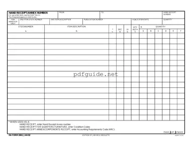 Fill Out a Valid Da Form