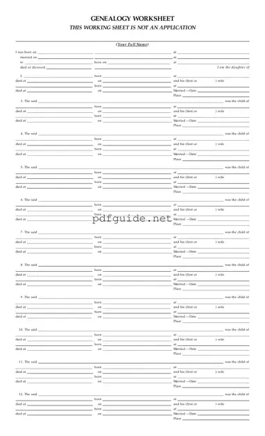 Fill Out a Valid Dar Genealogy Worksheet Form