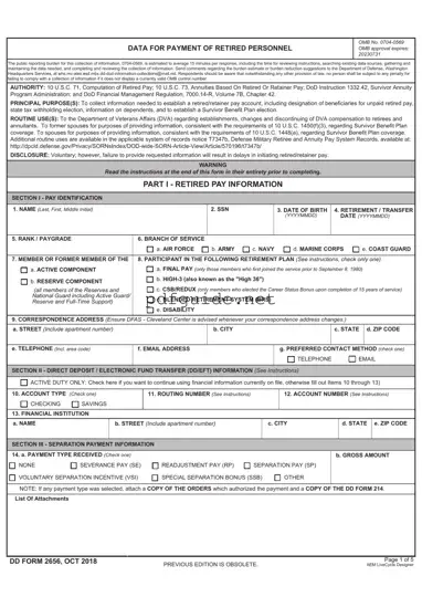 Fill Out a Valid DD 2656 Form