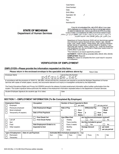 Fill Out a Valid Dhs 38 Form