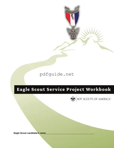 Fill Out a Valid Eagle Scout Project Workbook Form