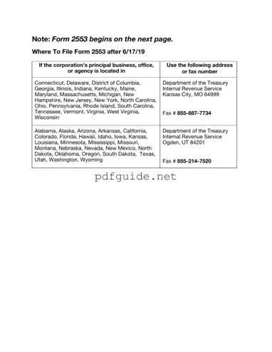 Fill Out a Valid IRS 2553 Form