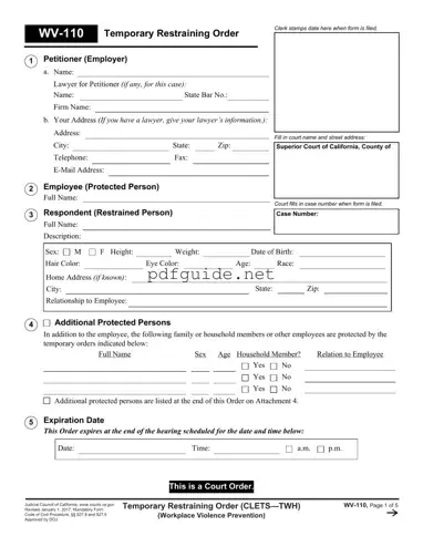 Fill Out a Valid Fake Restraining Order Form