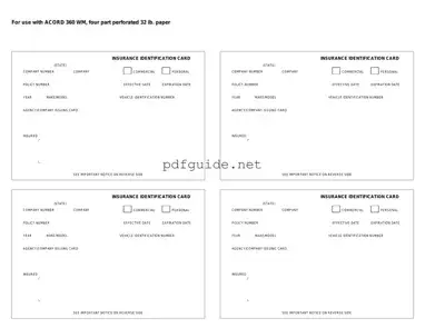 Fill Out a Valid Acord 50 WM Form