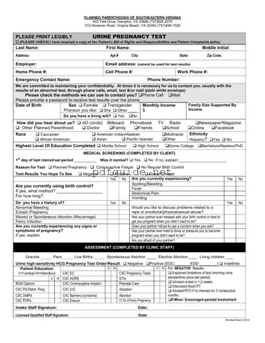 Fill Out a Valid Planned Parenthood Proof Form