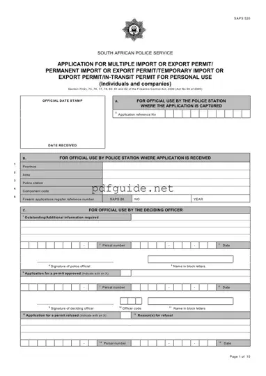 Fill Out a Valid Saps 520 Form