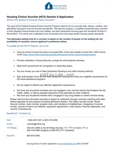 Fill Out a Valid Section 8 Application Form