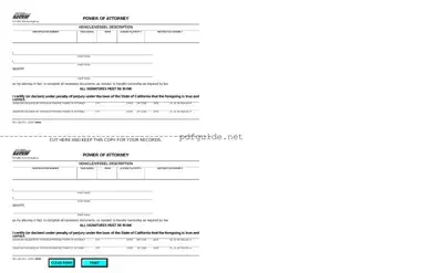 Fill Out a Valid Vehicle POA REG 260 Form